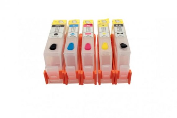 фото ПЗК для HP 7510 изображение Перезаправляемые картриджи HP PhotoSmart 7510