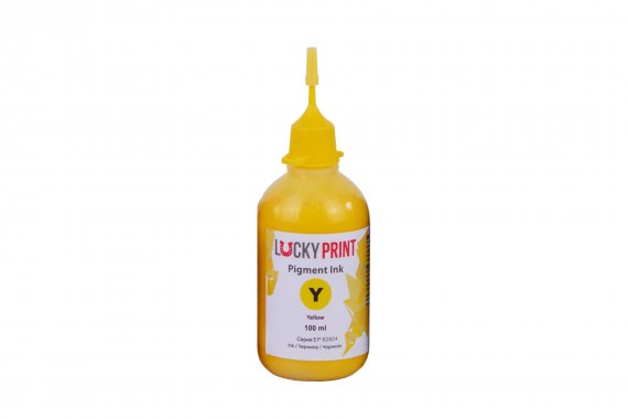 фото Пигментные чернила для Epson Lucky Print Yellow изображение Пигментные чернила для Epson Lucky Print Yellow (100 ml)