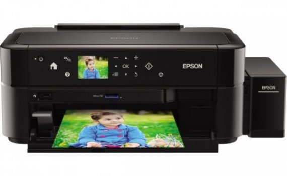 фото Epson L810 c чернилами изображение Принтер Epson L810 с СНПЧ и чернилами Lucky Print