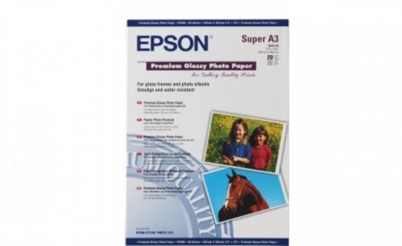 фото Фотобумага Epson 20л изображение Epson Premium Glossy Photo Paper A3+, глянец, 20 л, 255 г.