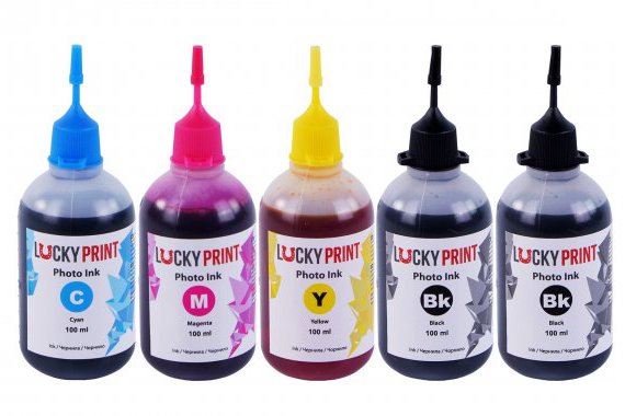 Фото-чернила для Epson Lucky Print 11UV (5*100 ml)