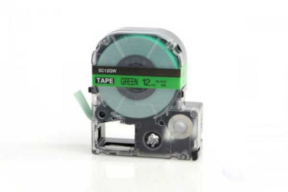 фото Epson LW SC12GW изображение Картридж (зеленая лента) Lucky Print для Epson LW300, LW400