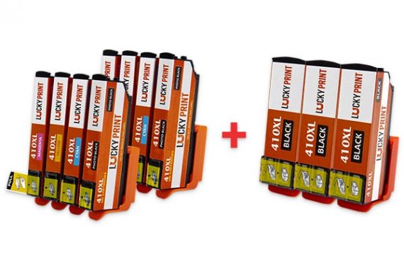 фото Совместимые картриджи Epson XP-530 (C/M/Y/PBKx2+BKx3) T410XL изображение Совместимые картриджи для Epson XP-530 (C / M / Y / PBK x2 + BK x 3) T410XL