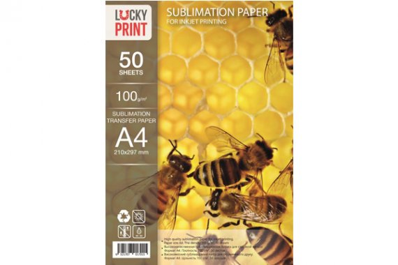 фото Сублимационная бумага изображение Сублимационная бумага Lucky Print (А4, 50 листов, 100гр.) Transfer paper