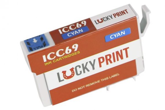 фото Совместимый картридж Epson PX-045A изображение Совместимый картридж Cyan для Epson PX-045A (ICC69)