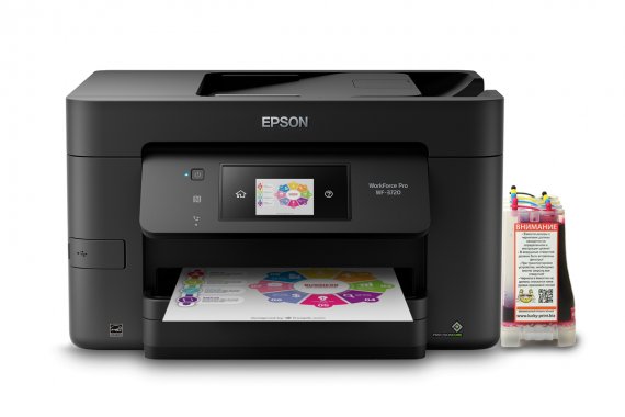 фото Epson WF-3720 изображение МФУ Epson WorkForce Pro WF-3720 с СНПЧ Standart