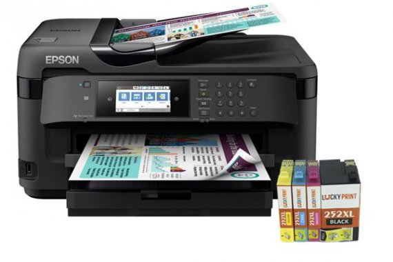 фото Epson WF-7710DWF с картриджами изображение МФУ Epson WorkForce WF-7710DWF с совместимыми картриджами