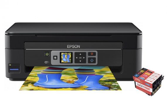 фото Epson XP-352 изображение МФУ Epson Expression Home XP-352 с картриджами Lucky Print