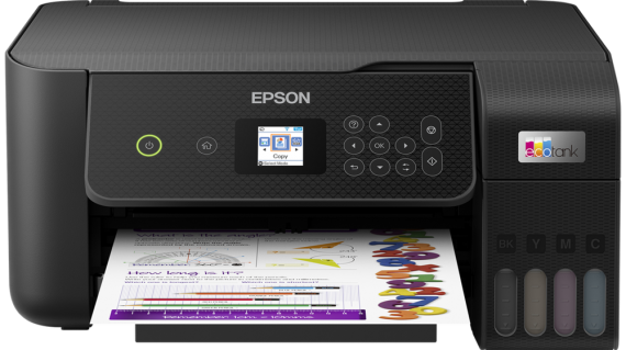 фото Epson L3260 с чернилами изображение МФУ Epson L3260 с СНПЧ и светостойкими чернилами Lucky Print